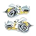 Liphontcta 2Pcs Super Bee Yellow Car Emblem Decal Metal 3D Side Fender Auto Badge for Dodge Sticker