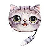 Londony Fashion Cat Head Wallet, Cute 3D Cat Face