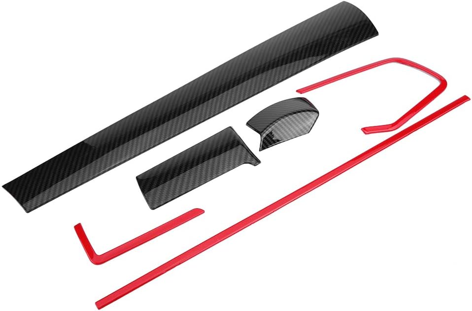 Console Center Cover Trim,6Pcs Car Console Center Dashboard Cover Trim Decorative Stickers for Honda Civic 10th 16-18