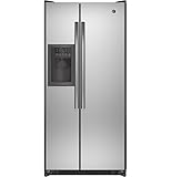 GE GSS20ESHSS 20.0 Cu. Ft. Stainless Steel Side-By-Side Refrigerator