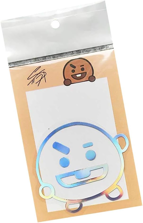 Yuxareen Kpop BTS Same Paragraph Cartoon Shape Laser Colorful Stickers Fashion Mobile Phone Stickers Refrigerator Stickers Luggage Stickers A.R.M.Y Hot Gift(SUGA)