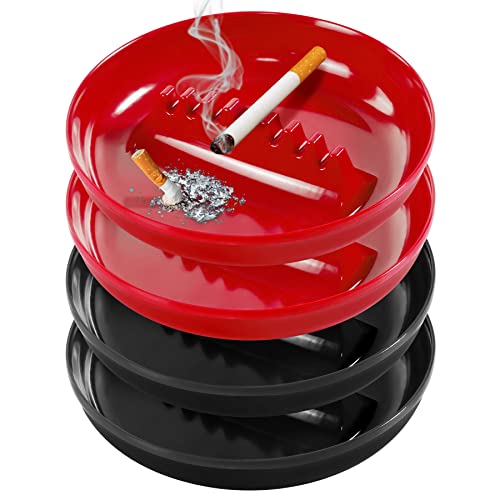 Grovind Plastic Ashtrays for Cigarettes and Cigars, Indoor Outdoor Ash