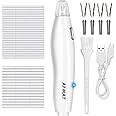 AFMAT Electric Eraser for Artists, 140 Eraser Refills, Rechargeable Electric Eraser for Drawing, Artist Eraser Rechargeable for Drafting, Painting, Sketching, Architectural Plans, Detailer Tool-White