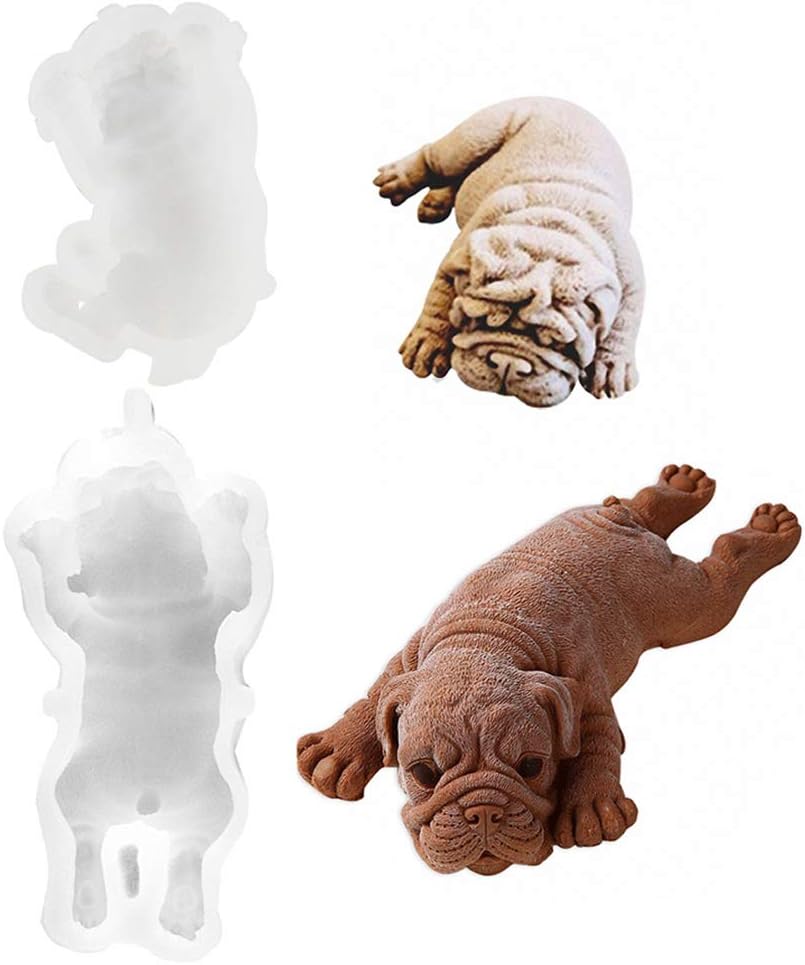 silicone pug puppy