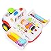 Geefia Rescue Vehicle Set with Medical Equipment Toy Ambulance Toy, Bump and Go, Light music and Medical Sound