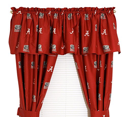 College Covers Alabama Crimson Tide Bama Window Treatments Curtains