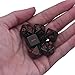 EBOOT 7-Die Polyhedral Dice Compatible with DND Dice Set Dungeons and Dragons with Black Pouch (Black)