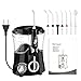 Cordless Water Flosser，Mifanstech Professional Oral Irrigator with 3 Modes IPX7 Waterproof 200ML Removal Water Tank 4 Nozzles Rechargeable Oral Dental Flosser for Teeth, Home and Travel Bag(black)
