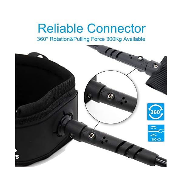 Paddle Board Leash Quick Release Ankle Cuff and Wallet Board N' Paddle