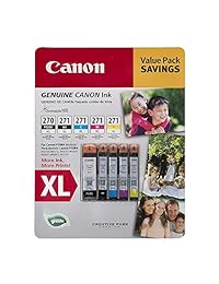 Canon PGI-270XL, CLI-271XL C M Y K Ink Cartridges Value Pack (5 cartuchos)