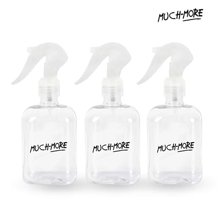 Much-More 250ML Unbreakable Plastic Empty Handwash Sanitizer Spray Bottle (Pack of 3 Bottle)