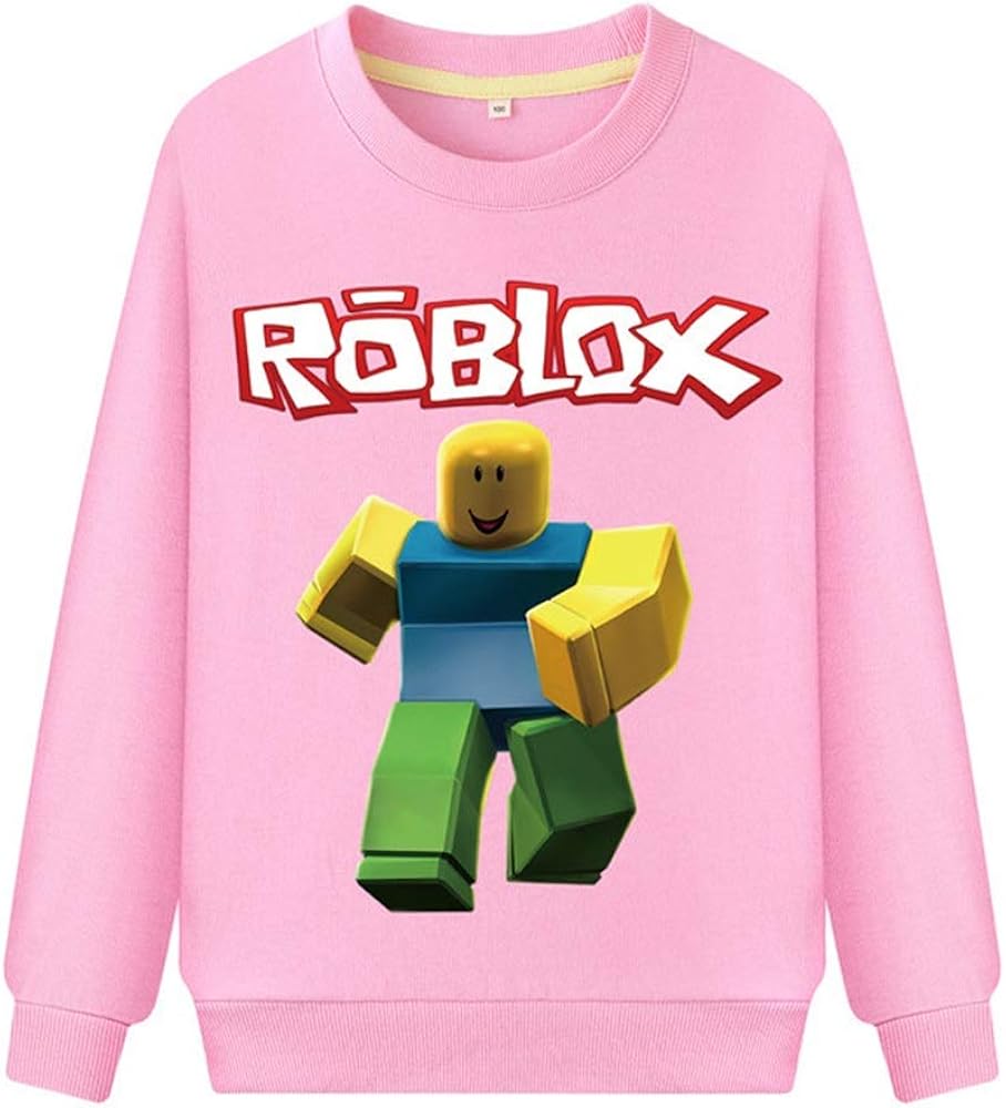 Roblox Pullover Round Neck Classic Sweatshirt Comfortable Pullover Plus