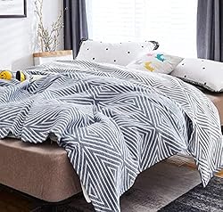 MEJU Blue Checks Stripes Triange Muslin Reversible