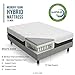 LUCID 12 Inch Hybrid Memory Foam Infused with Bamboo Charcoal and Aloe Vera-Encased Spring Support-Medium Plush Feel-Motion Isolation Mattress, California King, White
