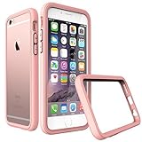 iPhone 6s Plus Case, RhinoShield [CrashGuard] 11 ft Shock Protection Thin Bumper - Lifetime Warranty & FREE Back Transparent Skin. Slim Heavy Duty Protection. Also for iPhone 6 Plus - Shell Pink