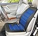 ABN Heated Car Seat Cushion 12V Adjustable Temp in Blue/Black, Heated Chair Cover for Vehicle, RV, or Office Chair