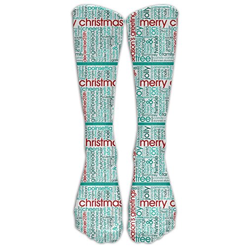 Christmas Tea Towel Compression Socks Soccer Socks High Socks Long Socks For Running,Medical,Athletic,Edema,Diabetic,Var
