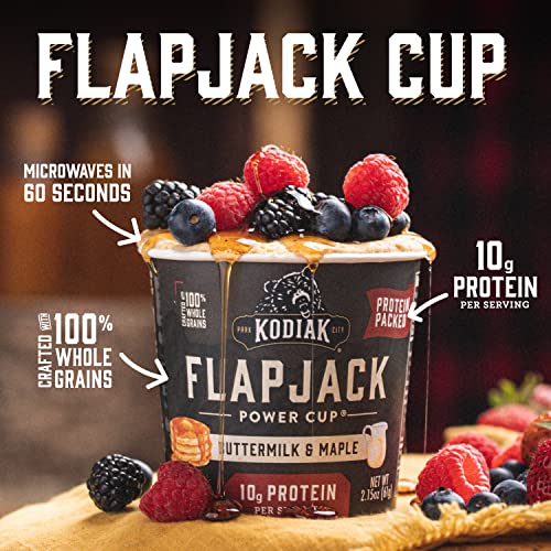 Kodiak Cakes Protein Pancake Flapjack Power Cup Buttermilk and Maple Pancake Cups Pancake