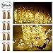 8 Pack 20 LED Wine Bottle Cork Lights, Fairy Mini String Lights Copper Wire, Battery Operated Starry Lights for DIY, Christmas, Halloween, Wedding, Party, Indoor&Outdoor (8 Pack, Warm White)