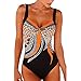 Traje De Baño De Una Pieza Para Mujer Estampado Retro Vintage Hacer Subir Tummy Control Swimwear Trajes De Bañothumb 1