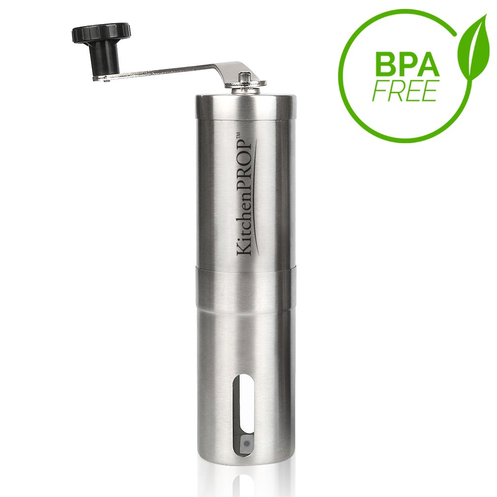 Original KitchenAid ActionPro Acero Inoxidable manual Molinillo de café perfecta para viajes