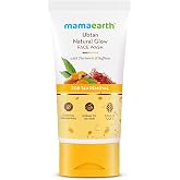 Mamaearth Ubtan De Tan Face Wash | Helps Reduce Tanning &amp; Sun Damage | Gently Cleanses Dirt &amp; Excess Oil | Enriched with Turmeric &amp; Saffron | 5.07 Fl Oz (150ml)