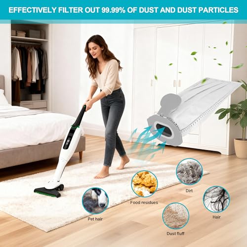 15 Kobold Bags Compatible with Kobold VK7S VK7 FP7 FP7S, with 3 Motor Filters, Kobold Bags, Replacement Bags for Kobold Vacuum Cleaners