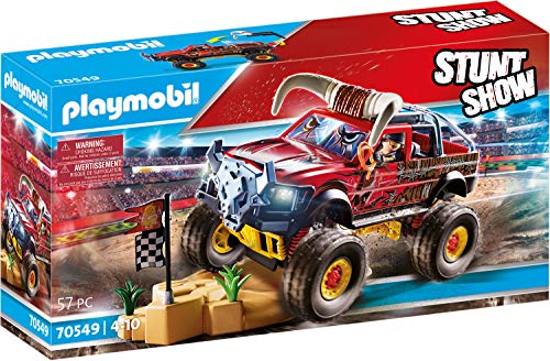 PLAYMOBIL Stuntshow 70549 Monster Truck Horned, Für Kinder von 4 - 10 Jahren