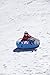 H2OGO! Snow 39055E Polar Edge Covered Inflatable Snow Tube, Blue, White