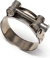 Hozzoo T-Bolt Hose Clamps 16-25mm 304 Stainless Steel Heavy Duty Pipe Tube view 7