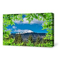 signwin-Canvas Wall Art-The Scenery Under Green Leaves-Canvas Prints Home Artwork Decoration for Living Room,Bedroom - 12x18 inches