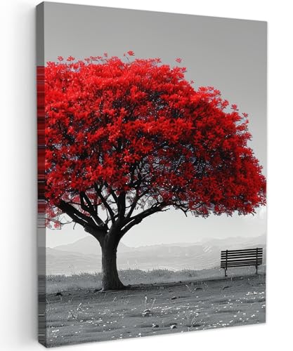 MuchoWow© Leinwand Bilder Wanddeko Wohnzimmer Aesthetic Room Decor Deko