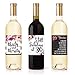 6 30th Birthday Wine Bottle Labels or Stickers Present, 1991 Dirty Thirsty Flirty Thirty Bday Gifts For Women, Cheers to 30 Years, Funny Pink Black Gold Party Decor Supplies For Wife, Girl Mom Friend