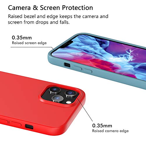 ivoler Pack de 10 Coque pour iPhone 12 Pro/iPhone 12, Mince Souple TPU Silicone Housse Etui Coque de Protection (Noir, Vert Foncé, Vert Clair, Bleu, Orange, Vin Rouge, Rouge, Jaune, Violet, Marron)