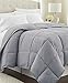 LUX Décor Queen Comforter – 88x88 Ultra-Soft Down Alternative Duvet Insert with Corner Tabs & Box Stitching, Hotel Quality Plush Microfiber Bedding, Oeko-TEX Certified - Grey
