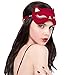 Drizzle Cat Eye Mask Natural Silk Sleep Mask Cute Smooth and Soft Eye Covers for Sleeping (Red)