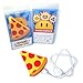 JACK CHLOE Emoji Stuff Pizza Slice Portable Charger, Super Cute Emoji Pizza Power Bank Design, 2600mAh Emoji Charger Compatible with iPhone X / 8/7 / 7Plus / 6/ 6s Plus/Android Phone