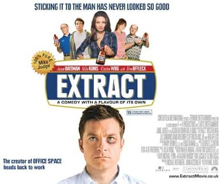 Amazon Com Extract Movie Poster 30 X 40 Inches 77cm X 102cm 2009 Uk Jason Bateman Ben Affleck Mila Kunis J K Simmons Kristen Wiig Clifton Collins Jr Prints Posters Prints