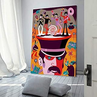 XYDQ Poster décoratif sur toile du groupe britannique The Beatles pour salon, chambre à coucher 50 x 75 cm - Les Beatles, Paul McCartney, John Lennon, RIngo Starr, George Harrison XYDQ Poster décoratif sur toile du groupe britannique The Beatles pour salon, chambre à coucher 50 x 75 cm – Image 3