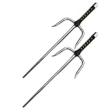 Ace Martial Arts Supply 18 Inch Sai Set - Chrome