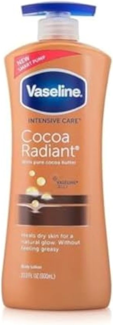 Vaseline Intensive Care Cocoa Glow Body Lotion Dry Skin Moisturizer 600ml