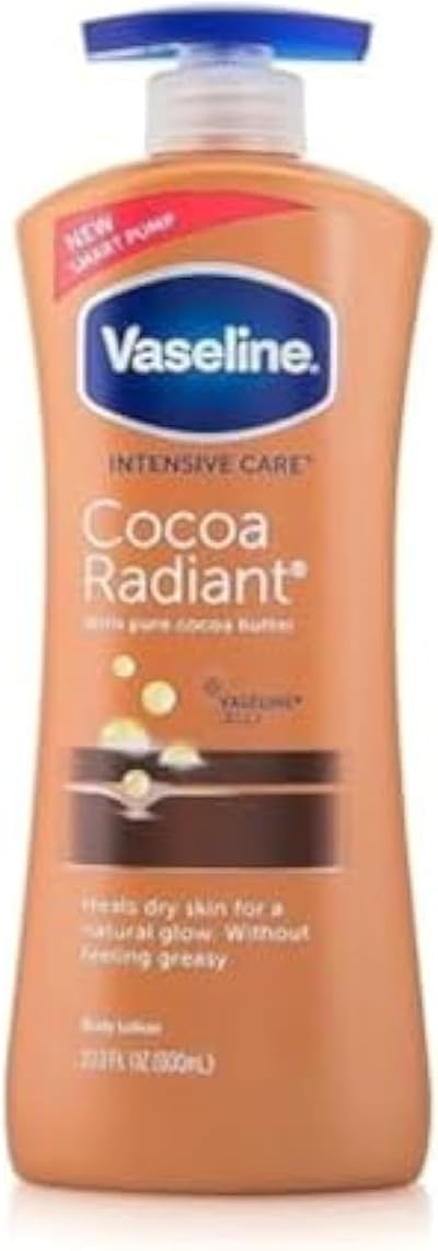 Vaseline Intensive Care Cocoa Glow Body Lotion Dry Skin Moisturizer 600ml