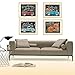BangBangSing 4 Pack 5d Diamond Painting Kits for Adults Kids Set car Full Drill Diamond for Home Wall Decor