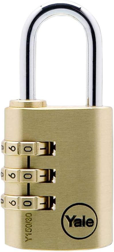 Yale Y150 30 125 1 Cadenas A Code Avec Combinaison Programmable 3 Chiffres 30 Mm Laiton Massif Pour Casier Scolaire Ecole Vestiaire De Sport Boite A Outils Armoire Amazon Fr Bricolage
