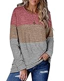 Sweaters for Women Colorblock Fashion Sweater for