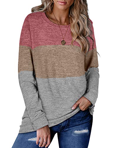 Sweaters for Women Colorblock Fashion Sweater for