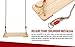 Wooden Tree Swing Seat, Kids Adult Teen Hanging Swings with Sturdy Rope Nylon, Tree Swing Rope Indoor Outdoor Garden Yard Playground, Durable Wood Swings, 220 lbs Capacity