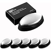 5 Packs Stainless Steel Bar Soap, Metal Soap Bar Odor Removing Bar, Remove Odor of Onion, Garlic and Fish