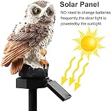 Apluskis Owl Solar LED Garden Light Outdoor Waterproof Brown view 5