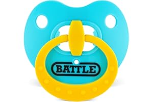 Battle Sports Binky Oxygen Football Mouthguard - Detachable Strap, Maximum Breathability, Works with Braces & No Boiling Requ